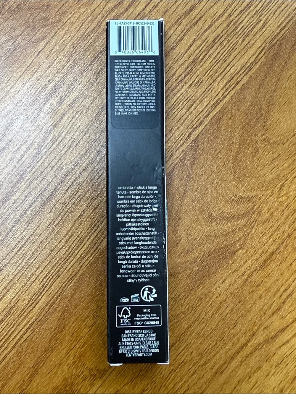 Fenty Beauty Shadowstix Warm Brown #09 Tira’Miss You NIB Longwear Matte
